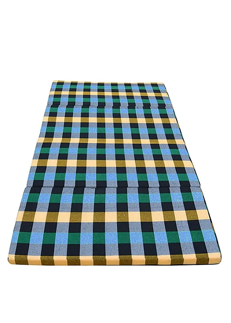 ATOOTFUSION 4 Fold Foam Mattress - Pure EPE Medium Hard Mattress, Light Weight, Movable 3 inch Single Bed Folding Mattress for Travel, Picnic (4 Fold, 72X47X3 Inches or 4X6 Ft) - Image 5