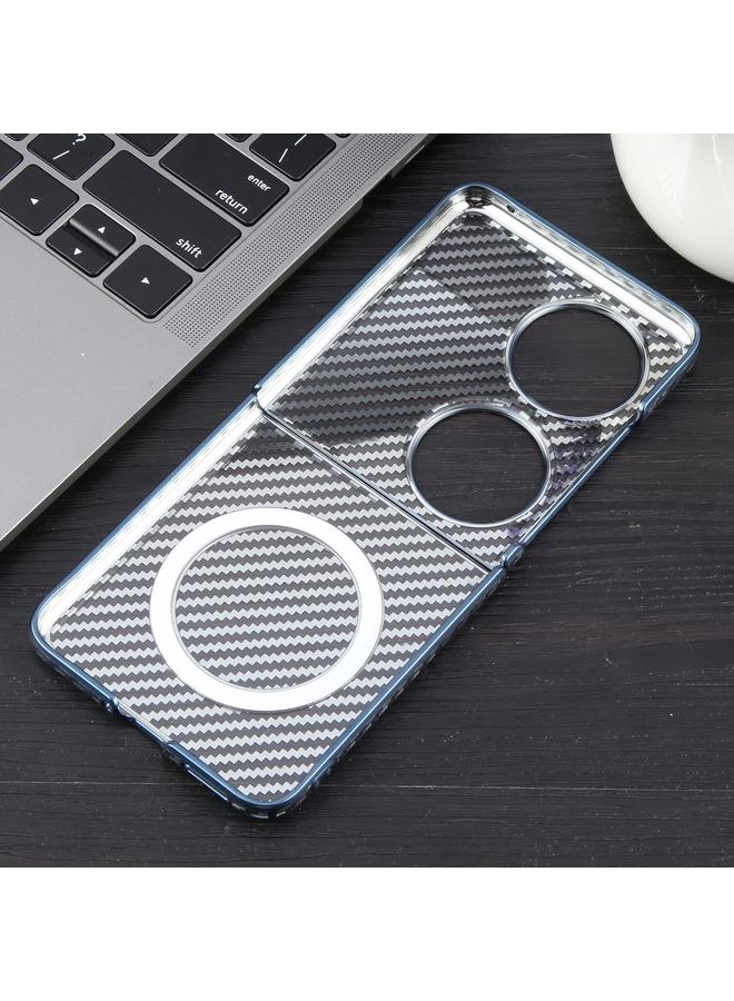 زبون جراب لهاتف Huawei Pocket 2 مصنوع من ألياف الكربون المطلية 6D، جراب شفاف من Magsafe للكمبيوتر الشخصي - Image 3