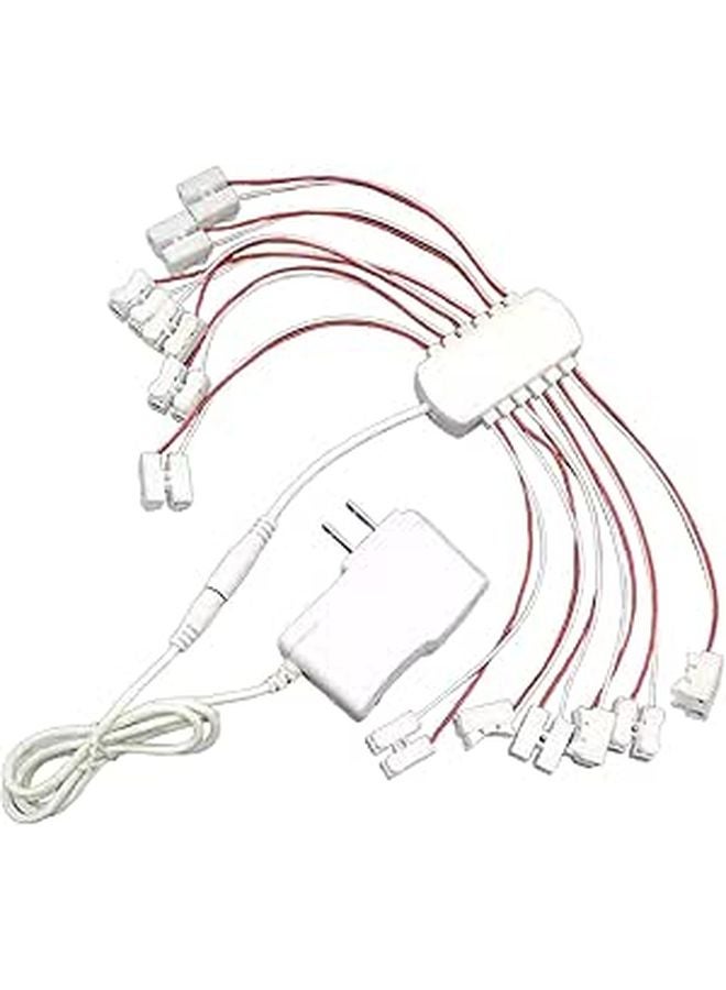3V 2A Power Supply 12 Port USB Charger Station for DIY Projects Model Trains LED Lights - Image 1