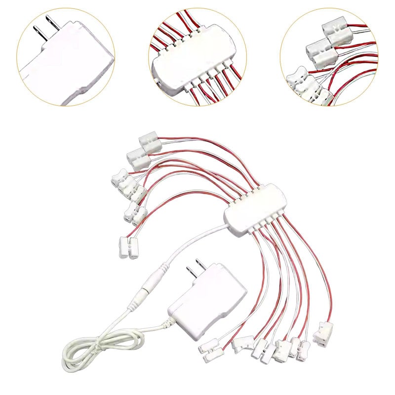 3V 2A Power Supply 12 Port USB Charger Station for DIY Projects Model Trains LED Lights - Image 4