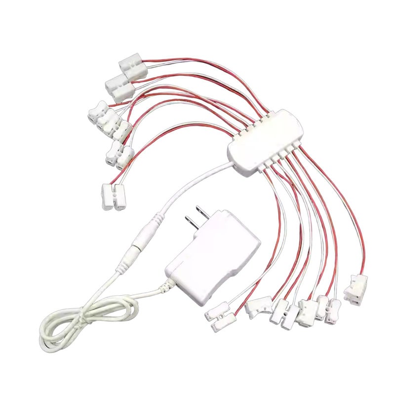 3V 2A Power Supply 12 Port USB Charger Station for DIY Projects Model Trains LED Lights - Image 2