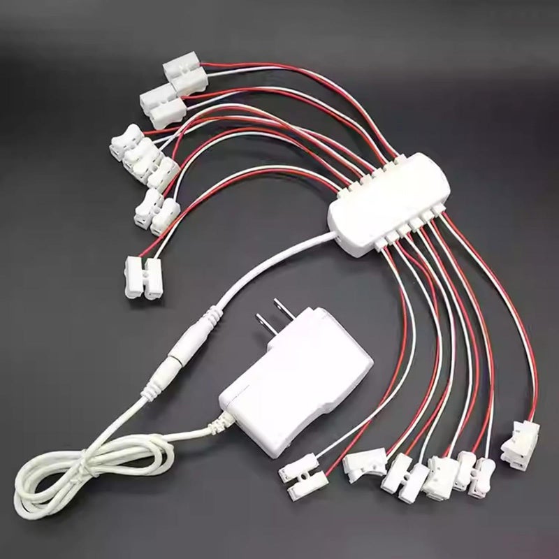 3V 2A Power Supply 12 Port USB Charger Station for DIY Projects Model Trains LED Lights - Image 3