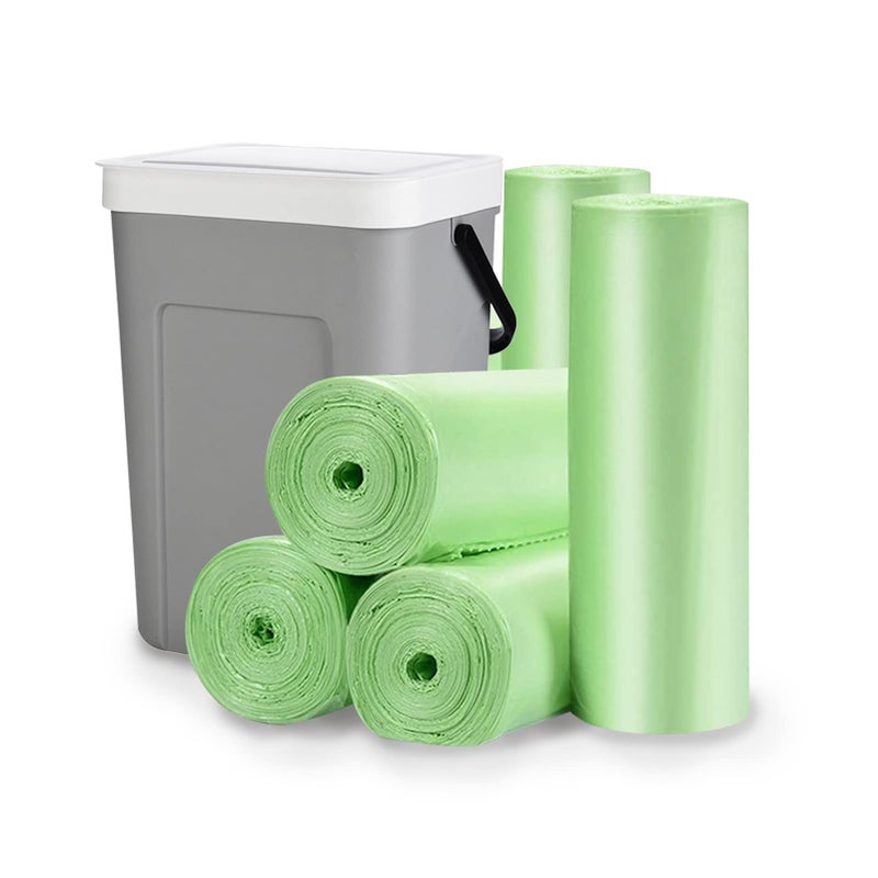Wifpme Biodegradable Trash Bags - 13 Gallon Durable Garbage Bag  Pack Of 60  Perfect For Tall Trash Cans Green Thicken Recycling Bin Bags For Kitchen  Bathroom  Camping  Office  Car - Image 1