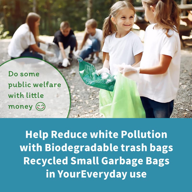 Wifpme Biodegradable Trash Bags - 13 Gallon Durable Garbage Bag  Pack Of 60  Perfect For Tall Trash Cans Green Thicken Recycling Bin Bags For Kitchen  Bathroom  Camping  Office  Car - Image 3