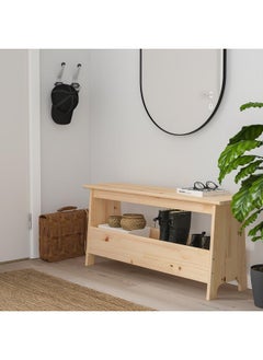 Zaboon Bench With Storage, Pine, 100 Cm  - Image 5