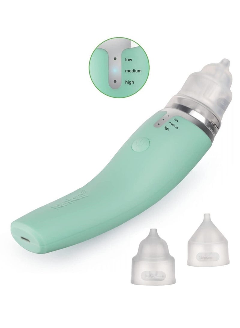 haakaa Baby Electric Nasal Aspirator Safe Baby Nose Cleaner Easy Operated Nose Sucker Relieve Blocked Nose for Babies Infants Toddlers Usb Rechargeable Bpa Free - Image 1