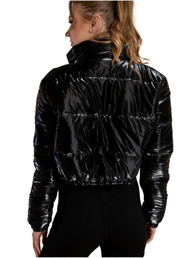 Youthful - Leather Puffer Jacket - Image 1