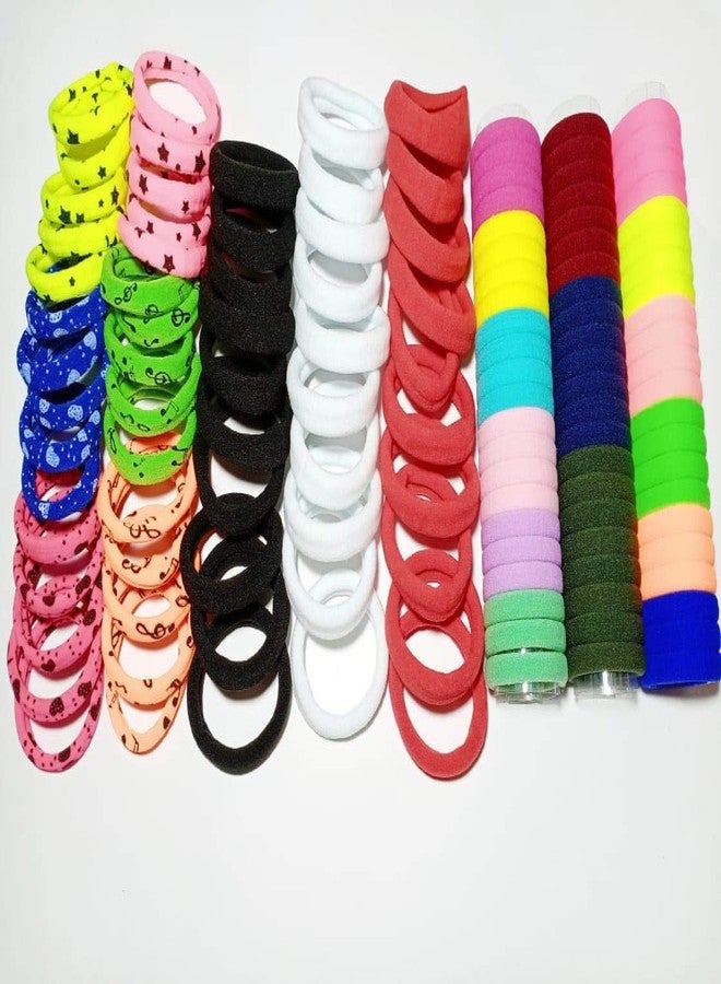 SBS Hair Rubber band for Women & Girl's (25 pieces plane,25 printed,25 pieces babby rubber) pack of 75 pieces - Image 4