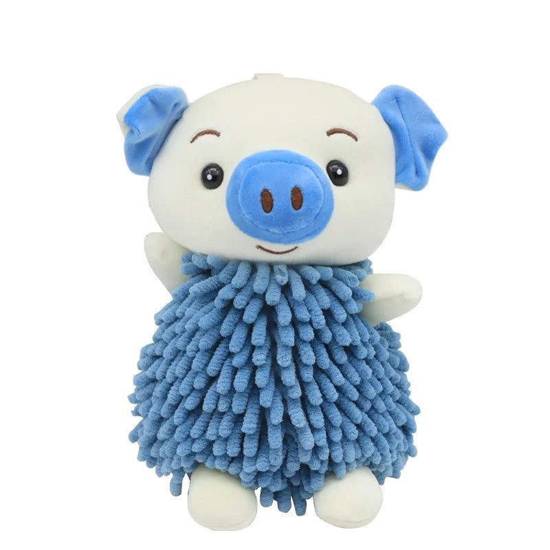Y&D Cartoon Cute Animal Chenille Wipe Hand Towel Multifunctional Plush Toy for Stress Relief Filled with PP Cotton - Image 1