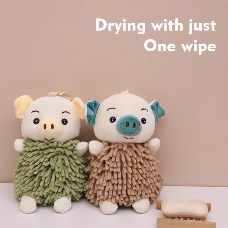 Y&D Cartoon Cute Animal Chenille Wipe Hand Towel Multifunctional Plush Toy for Stress Relief Filled with PP Cotton - Image 3