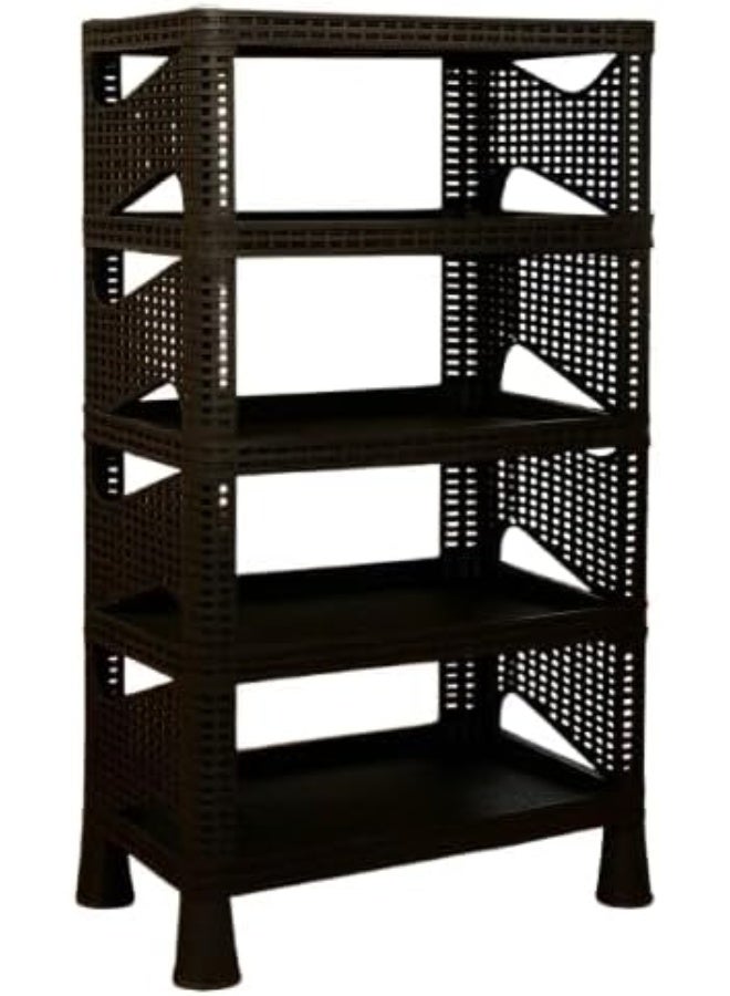 4-Tier Shoe Organizer (Width 52 cm, Height 75 cm) | Storage and Organization Unit for Shoes in Entrances and Bedrooms | High-Quality Material for Home Use - Image 1