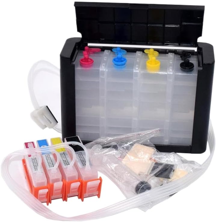 Continuous Ink System 4 Colors 564XL Compatible with HP Photosmart B209A B210A B109A Printers - Image 4