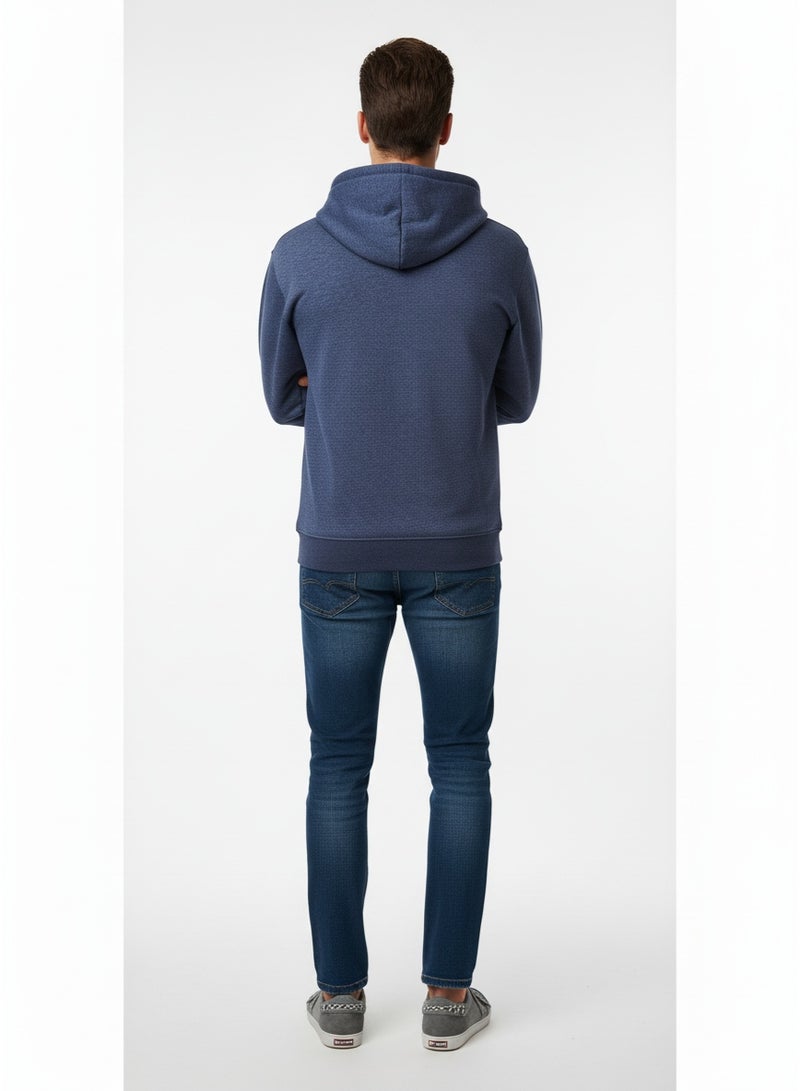 Coastal Men’s Myrtle Beach South Carolina Zip-Up Hoodie – Blue Casual Graphic Hoodie - Image 4