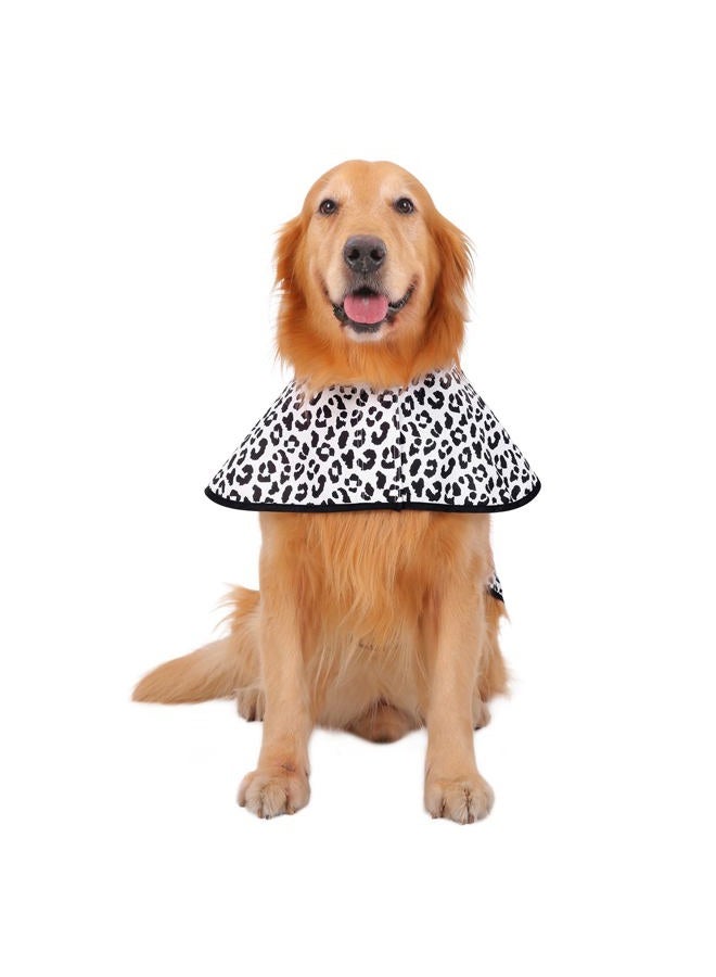 HDE Dog Raincoat Hooded Slicker Poncho for Small to X-Large Dogs and Puppies Snow Leopard - XL - Image 2