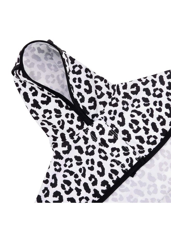 HDE Dog Raincoat Hooded Slicker Poncho for Small to X-Large Dogs and Puppies Snow Leopard - XL - Image 5