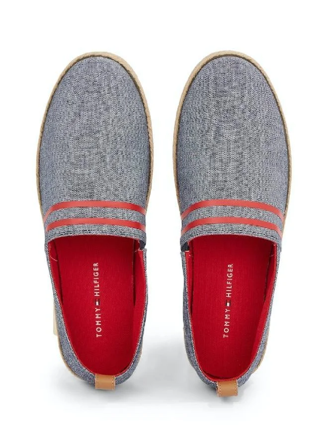 Tommy Hilfiger grey Linen Chambray Stripe Espadrilles for Men | Best Price UAE