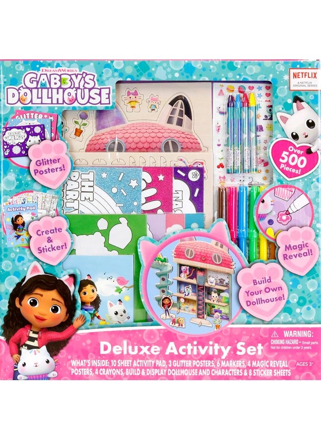 Tara Toys Gabby'S Dollhouse Deluxe Activity Setcreativity With Stickers Coloring And More Feat. Gabby Cat And Friends Playset Packed With Gabby'S Dollhouse Accessories For Kids Ages 3+  - Image 1