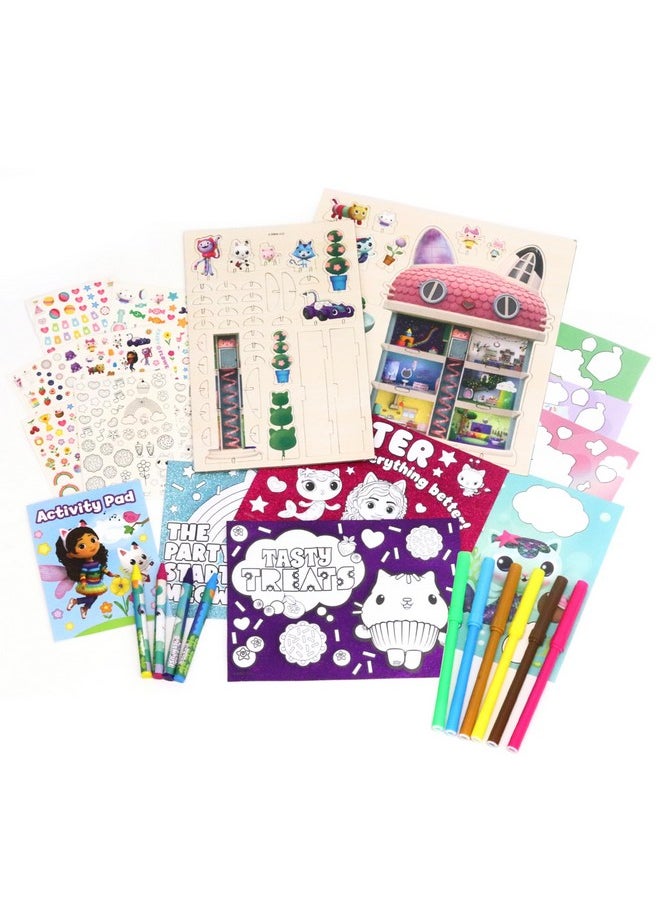 Tara Toys Gabby'S Dollhouse Deluxe Activity Setcreativity With Stickers Coloring And More Feat. Gabby Cat And Friends Playset Packed With Gabby'S Dollhouse Accessories For Kids Ages 3+  - Image 2