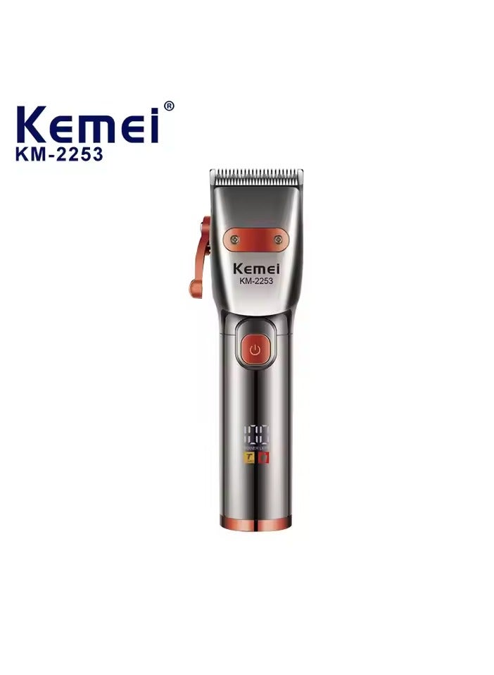 كيمي Professional Hair Clipper Trimmer KM-2253 Barber Electric Hair Trimmer Cordless Rechargeable Hair Cutter Magic Clipper Multicolor - Image 1