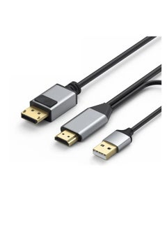 SYOSI HDMI to Displayport Cable 6.6ft 4K@60Hz, HDMI 2.0 Male to DP 1.2 Male Converter for Xbox One/PS4/PS5/NS Compatible with VESA Dual-Mode DisplayPort 1.2  - Image 1