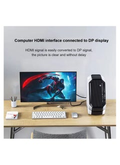 SYOSI HDMI to Displayport Cable 6.6ft 4K@60Hz, HDMI 2.0 Male to DP 1.2 Male Converter for Xbox One/PS4/PS5/NS Compatible with VESA Dual-Mode DisplayPort 1.2  - Image 3
