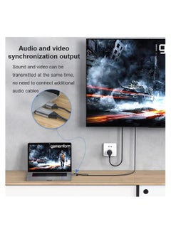 SYOSI HDMI to Displayport Cable 6.6ft 4K@60Hz, HDMI 2.0 Male to DP 1.2 Male Converter for Xbox One/PS4/PS5/NS Compatible with VESA Dual-Mode DisplayPort 1.2  - Image 4