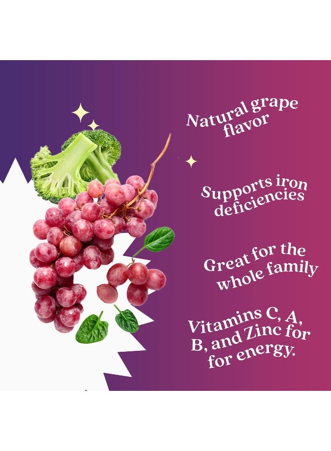 BeLive مكمل جوميز الحديد BeLive مع فيتامين C و A و B المركب (60 حبة) - Image 4