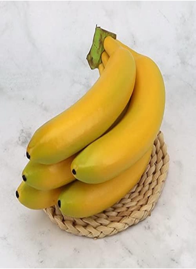 AKDC Gresorth 1Pc Artificial Lifelike Banana Cluster Decoration Fake Fruit Home Party Festival House Table Show  - Image 3