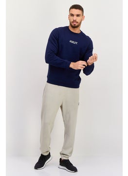 Hurley Men Sportswear Fit Long Sleeve Training Fleece Sweatshirt, Navy  - Image 4