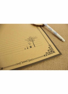 Y&D 8 Sheets Vintage Lined Stationery Paper for Writing Letters, Elegant Antique Perfect Poems Lyrics Letters Office Notes Wedding Invitations and Printing Supplies (7 x 9In)  - Image 4