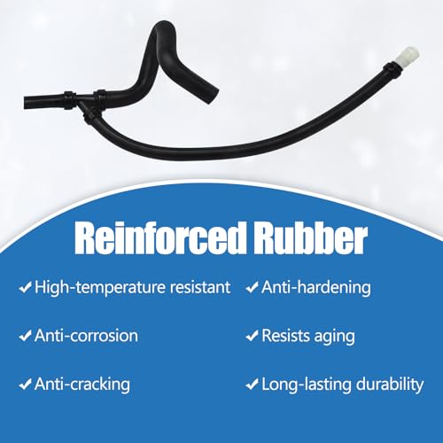 QFISH 15834773 Engine Lower Heater Outlet Radiator Hose Compatible with Chevy SiLverado Tahoe Avalanche Suburban GMC Sierra Yukon Hummer H2 CadiLLac EscaLade Replace 15834772 15792821 15854959 626-553 - Image 3