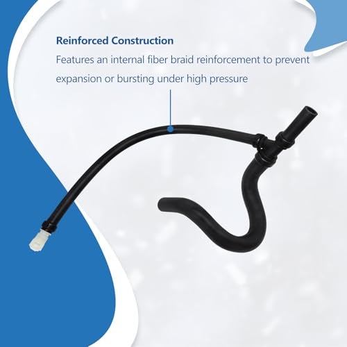 QFISH 15834773 Engine Lower Heater Outlet Radiator Hose Compatible with Chevy SiLverado Tahoe Avalanche Suburban GMC Sierra Yukon Hummer H2 CadiLLac EscaLade Replace 15834772 15792821 15854959 626-553 - Image 5