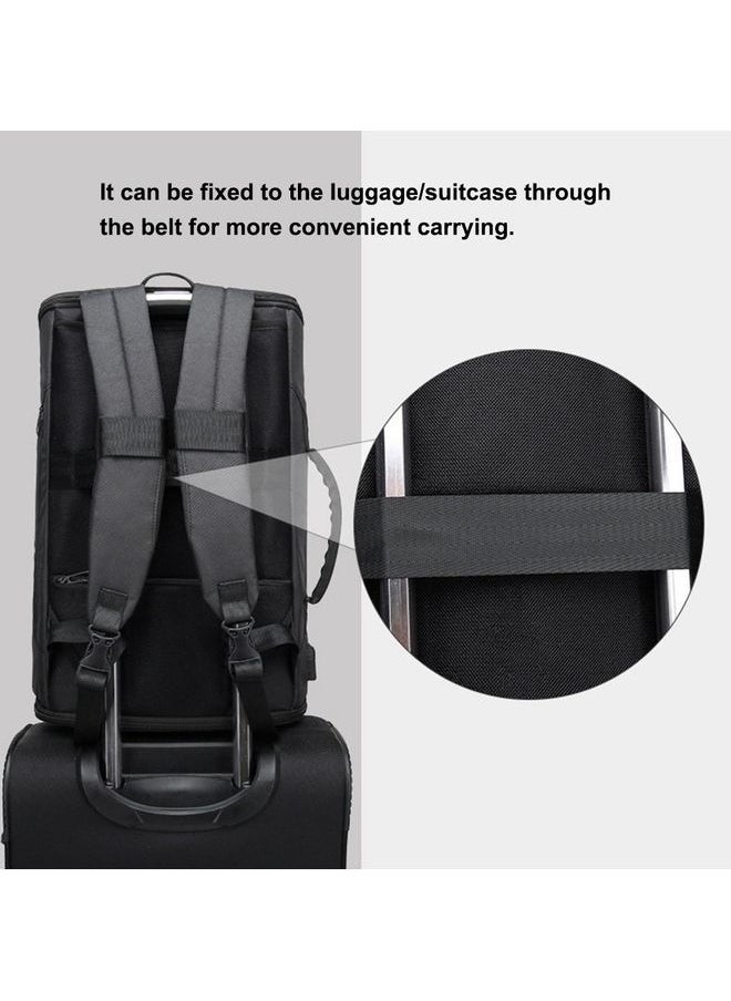 NIBEMINENT - Stylish Laptop Bag Grey/Black - Image 1