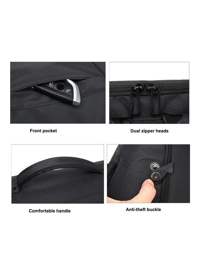 NIBEMINENT - Stylish Laptop Bag Grey/Black - Image 1