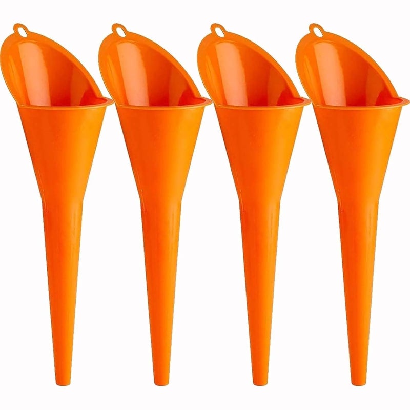 Easy-Clean Multi-Purpose Oil Funnel Kit for Vehicles and Home Use - 4-Pack Set - Image 1