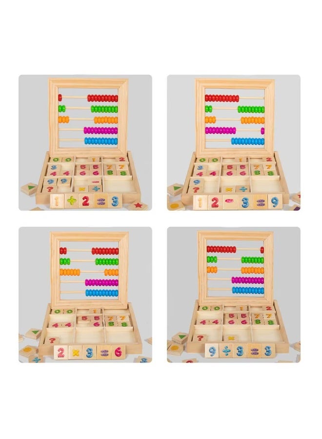 Wooden Abacus, Abacus for Wooden Bead Toy 2 in 1 Rainbow Abacus Learning and Education Toys Math Learning Toys Preschool Toys - Image 3