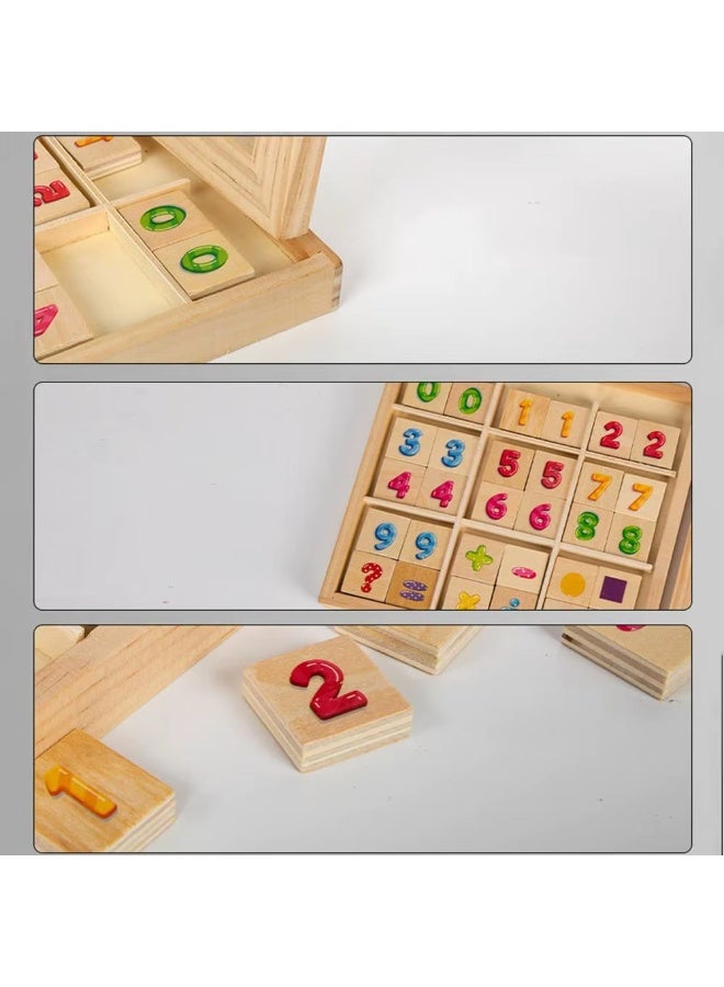 Wooden Abacus, Abacus for Wooden Bead Toy 2 in 1 Rainbow Abacus Learning and Education Toys Math Learning Toys Preschool Toys - Image 5