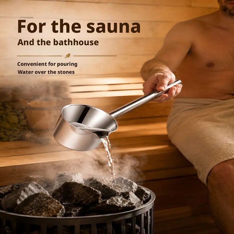 Stainless Steel Bath Water Ladle 0.6 L - Image 5