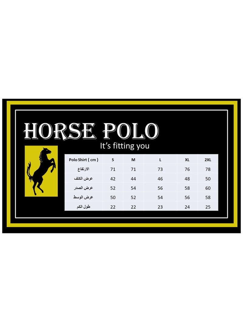 Horse Polo Polo Shirt Classic, Aqua - Image 5
