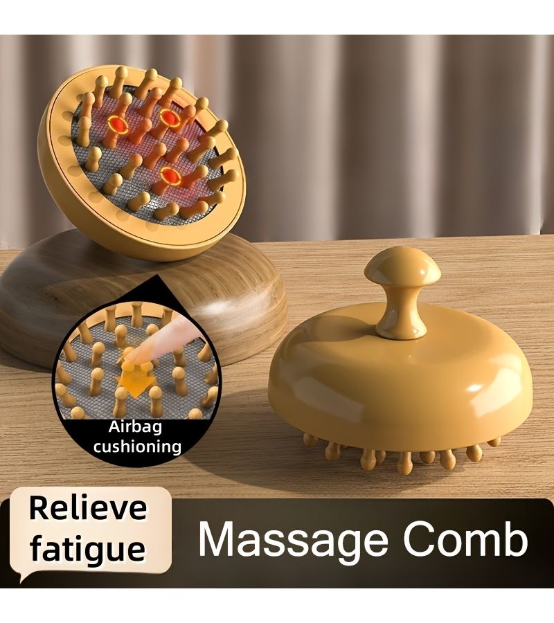 Plastic Massage Brush For Body 28 Nodes Head Scalp Arm Relaxation Ergonomic Handle - Image 1