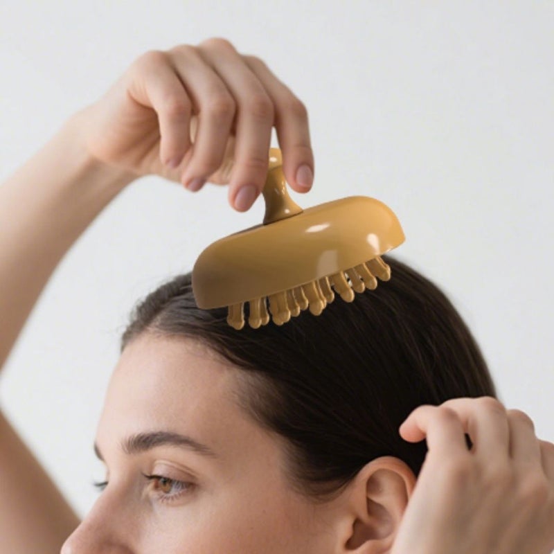 Plastic Massage Brush For Body 28 Nodes Head Scalp Arm Relaxation Ergonomic Handle - Image 4