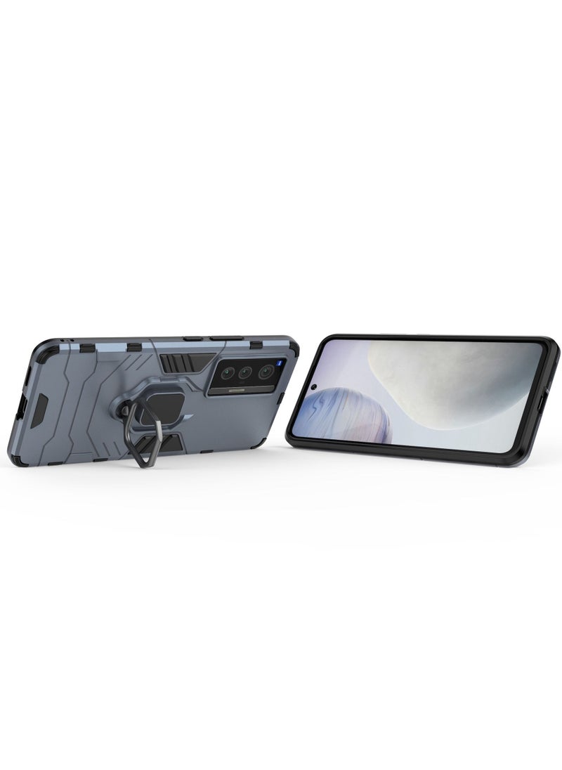 Loquat Blue protective cover with ring bracket For Vivo  - Image 3