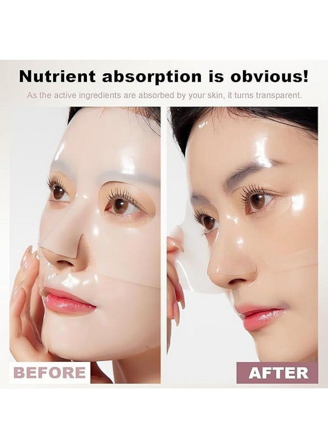 LA NEELJA Face Mask Overnight Bio Collagen Face Mask Bio Collagen Mask Hydrating Overnight Hydrogel Mask Pore (3Pcs) - Image 4
