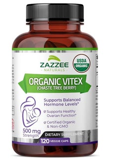 Organic Vitex Chaste Tree Berry 500Mg 120 Caps