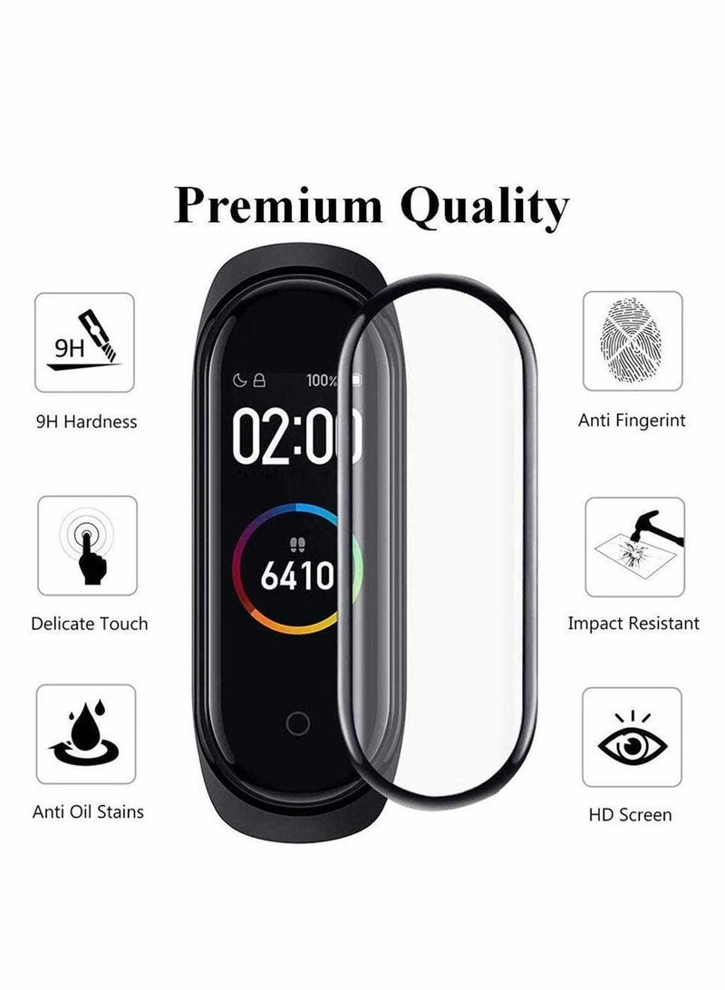 Excefore Protective film, Compatible with Xiaomi Mi Smart Band 6, Full Cover/Bubble Free/Touch Sensitive/Anti-Scratch/Not Glass Film(4PCS)  - Image 4