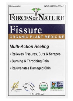 FORCES OF NATURE Fissure Organic Plant Medicine  0.37 oz (11 ml) 