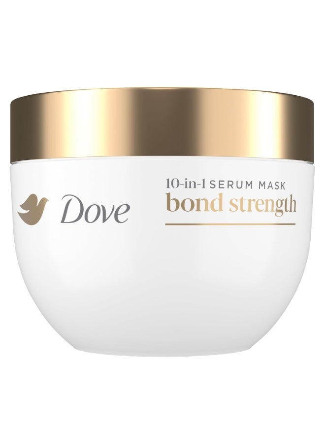 Dove قناع سيروم دوف هير بوند سترينث 10 في 1 للشعر التالف كيميائيًا بتقنية العناية بالبروتين الحيوي بالإضافة إلى مركب الببتيد 9.2 أونصة سائلة. - Image 1