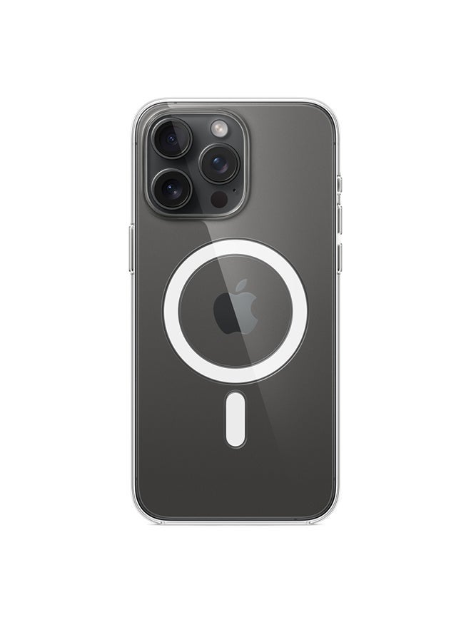حافظة ماج سيف الشفافة لايفون 15 برو ماكس الحماية القوية بتصميم شفاف - Image 4