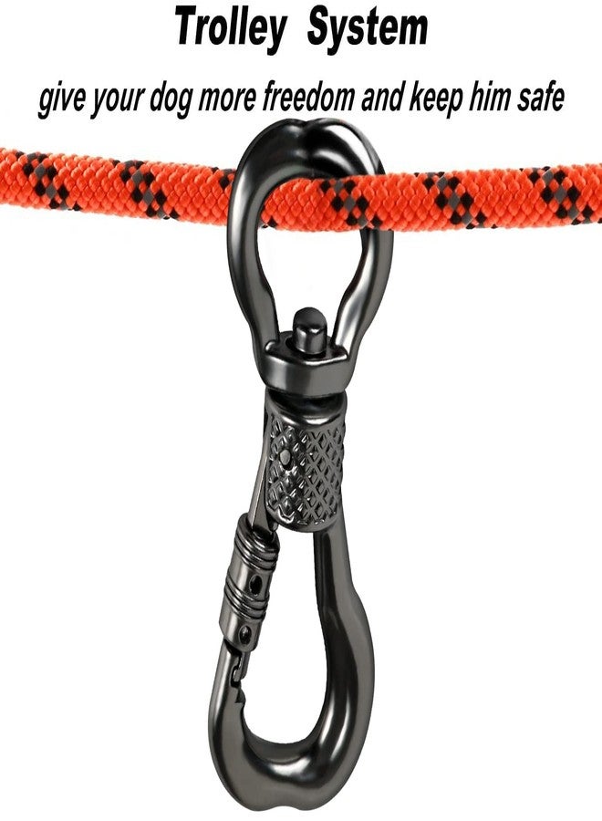 XiaZ Dog Tie Out Cable for Camping, 50ft Portable Overhead Trolley System for Dogs up to 200lbs，Dog Lead for Yard, Camping, Parks, Outdoor Events,5 min Set-up - Image 2