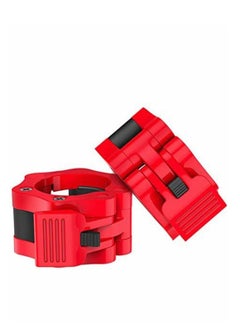 Pair of 2" inch ABS Locking Collars Clamp Hook Grip w/Quick Release Secure Snap Latch For Standard Olympic Barbells
